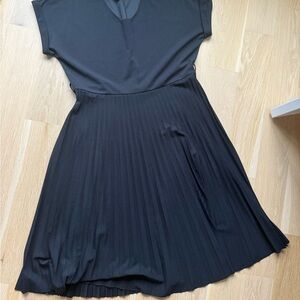 Elegant Black Pleated Dress Size 1X